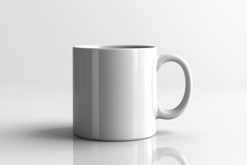 Fototapeta premium Coffee Mug Mockup on Isolated Background created with Generative AI