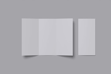 Trifold A4 blank