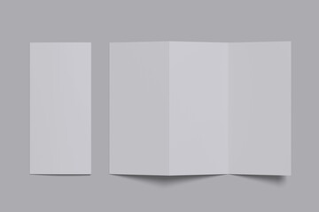 Trifold A4 blank