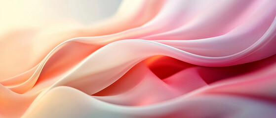 Obraz premium Abstract Red and White Waves Background Texture