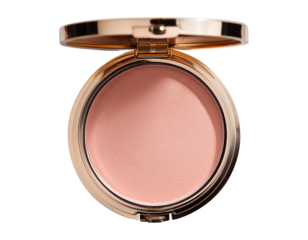 A sleek compact featuring a soft pink blush, perfect for enhancing natural beauty. Ideal for makeup lovers and beauty enthusiasts.