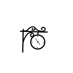 outdoor clock doodle