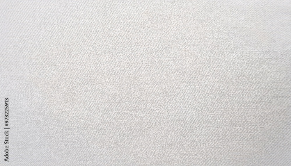Poster Close-up of a White Textured Fabric Canvas with Fine, Subtle Weaving Patterns, Capturing the Smooth and Minimalist Surface Perfect for Backgrounds or Creative Design Projects