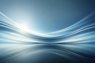 Abstract smooth gradient background in light blue-grey with leading lines