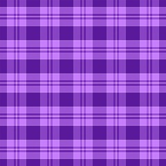 Plaid with twill weave repeat pattern in purple.Gingham seamless pattern for Halloween.Checkered tartan Geometric graphic vector illustration background design for fabric and print.