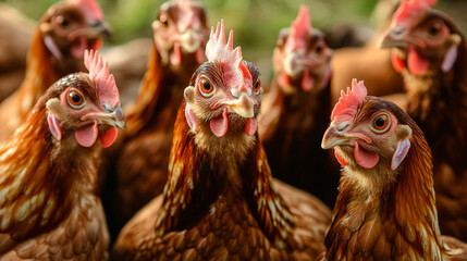 These are chickens raised for meat, sold individually or in bulk. They're either raised conventionally or organically, meaning they may or may not have been genetically modified.