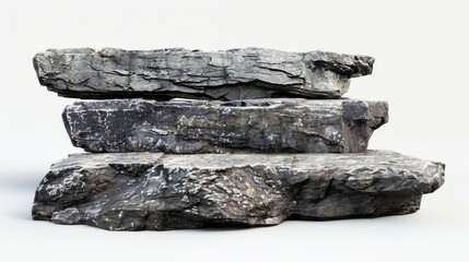 A pile of rocks stacked on top of each other