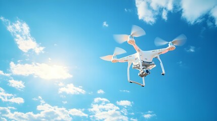 Nature photo taken by flying drone camera picture