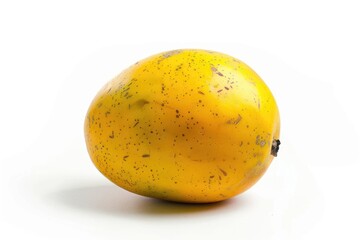 Fresh and juicy ripe mango on a clean white background