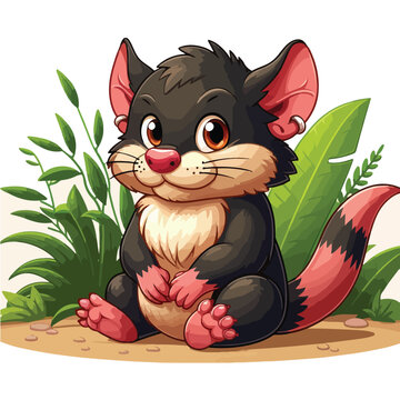 recommend clip art: Cute Tasmanian Devil Vector Cartoon illustration
