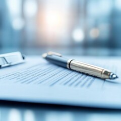 Fototapeta premium Close-up of digital contract with edited sections, negotiation terms, document revision