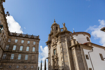 Santiago de Compostela, Galicia, Spain, beautiful architectural details and streets
