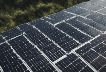 A solar panel photographed from above solar energy green energy