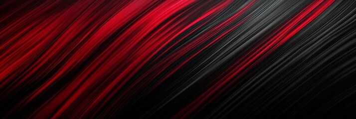 Abstract Black and Red Gradient Background, showcasing dynamic lines, bold color contrast, motion, speed, and energy.