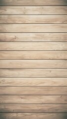 Fototapeta premium Top view of light wooden background with horizontal planks