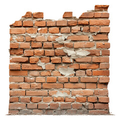 Obraz premium PNG Worn weathered brick wall