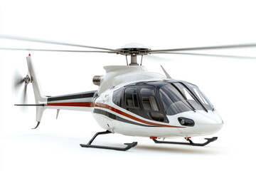 Fototapeta premium A lightweight helicopter isolated on a white background