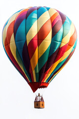 Fototapeta premium A full-length hot air balloon isolated on a white background
