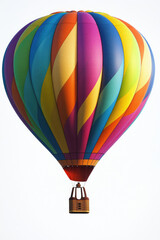 Fototapeta premium A full-length hot air balloon isolated on a white background