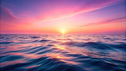 Fototapeta premium Close-Up Ocean sunset background in pastel pink gradient colors