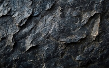 Black or dark gray rough grainy stone texture background 