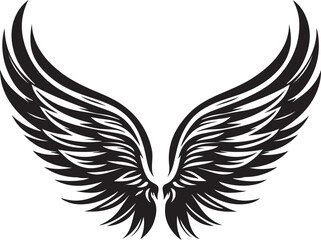 Obraz premium Wings vector silhouette 
