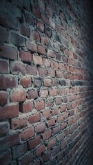 Close up view of empty brick wall texture