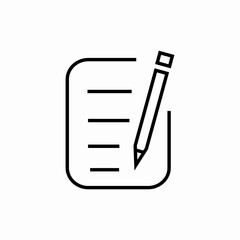text file pen icon sign