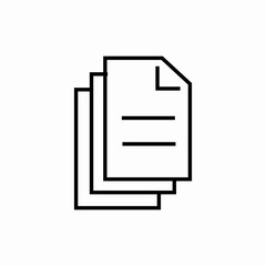 stack of files icon sign