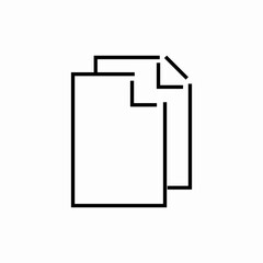 stack of files icon sign