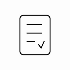 document tick check mark icon sign vector