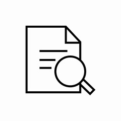 file document search icon sign vector