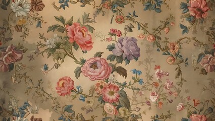 Vintage floral background