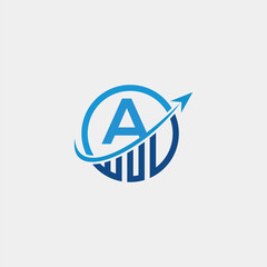 A-Letter-Financial-Vector-Letter-Logo