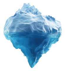Fototapeta premium PNG Iceberg in calm Arctic waters at dawn