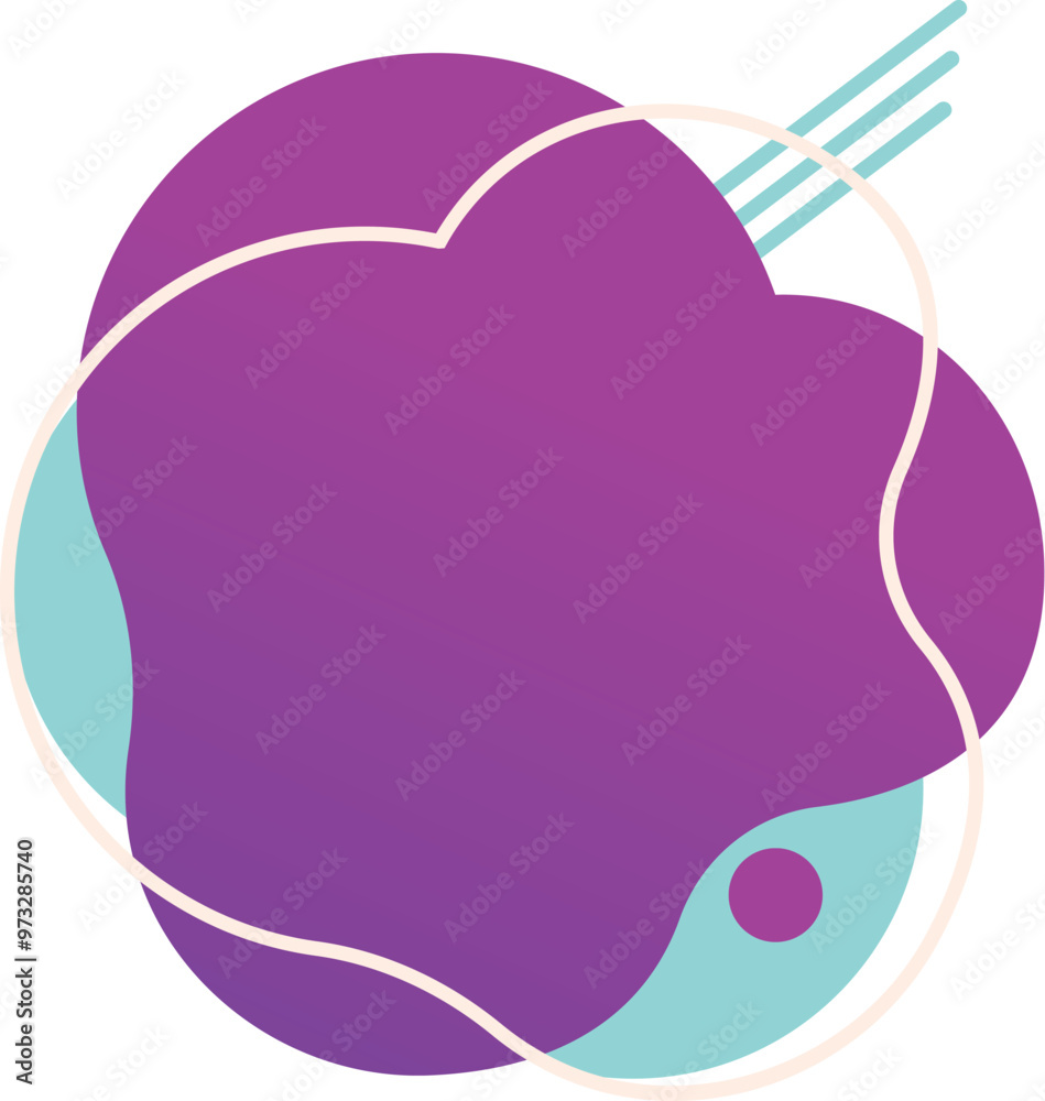 Poster modern abstract liquid shape with a gradient is creating a dynamic composition