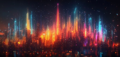 Naklejka premium Neon Light Background to Illuminate Your Designs