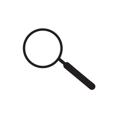 Magnifying glass icon in line style. magnifier or loupe sign isolated on transparent background, Search symbol. Vector illustration