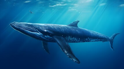 Fototapeta premium whale in the sea