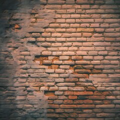 Close-up view of white grungy brick wall textured background