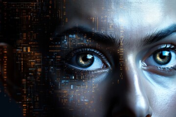 A tunnel-like visual of swirling digital codes, emphasizing the endless flow of data and cyber connections.