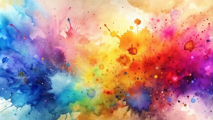  Color Explosion Watercolor Splash, Abstract Paint Effect
