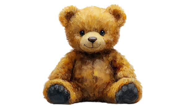 Naklejki teddy bear isolated on white