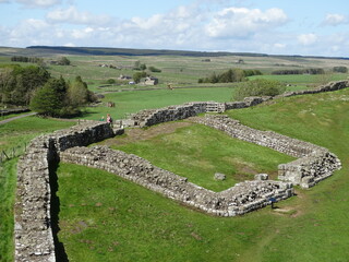 Hadrian's Wall. Northumberland, England, Romans, travel