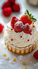 Modern French Patisserie with Blurry Background