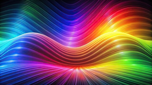 Abstract quantum rainbow textured wave function background