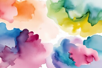 Whimsical Watercolor Background for Light and Creative Design Projects