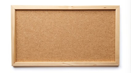 Fototapeta premium blank space, pushpin, long shot, mock up,blank, copy space, bulletin board, memo, board, design element, Blank cork board mock up on isolated white background for memo or notice board