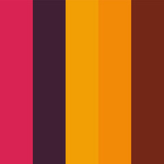 A color palette with strokes of warm, vibrant colors