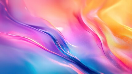 Obraz premium Color blurred abstract gradient background with a grainy texture effect and glowing light, featuring neon colors flow, ideal for vibrant and dynamic visual projects.